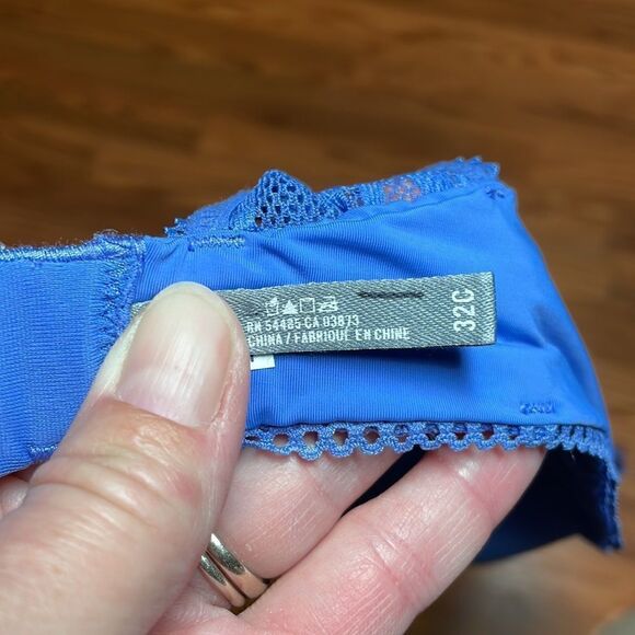 New! Aerie Harper Periwinkle Lace back underwire Bra - Picture 7 of 8